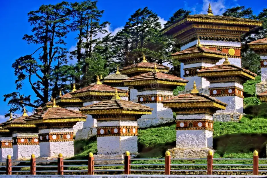 Aerial view of Paro Valley Bhutan sustainable development fee tourism